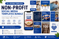 Non-Profit Organization Social Media Templates Bundle