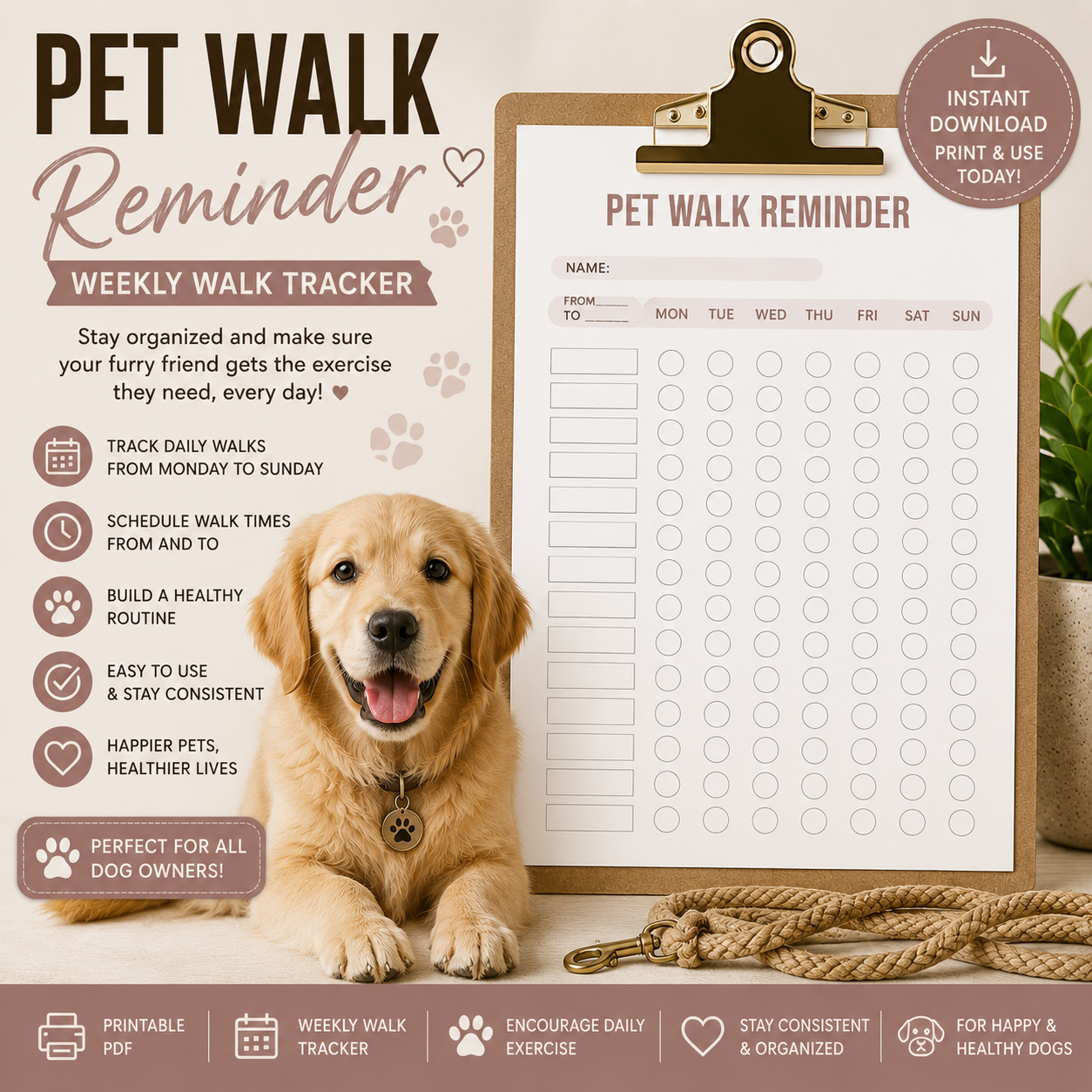 Pet Walk Reminder Tracker
