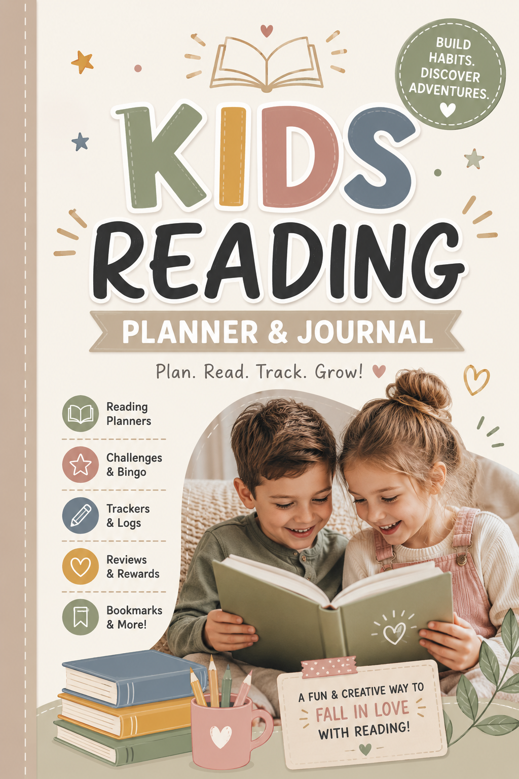 Kids Reading Planner & Journal