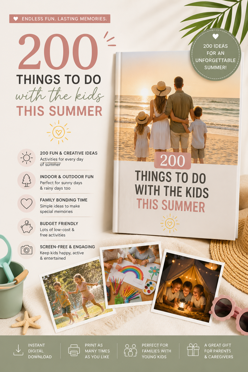 200 Things To Do With The kids This Summer