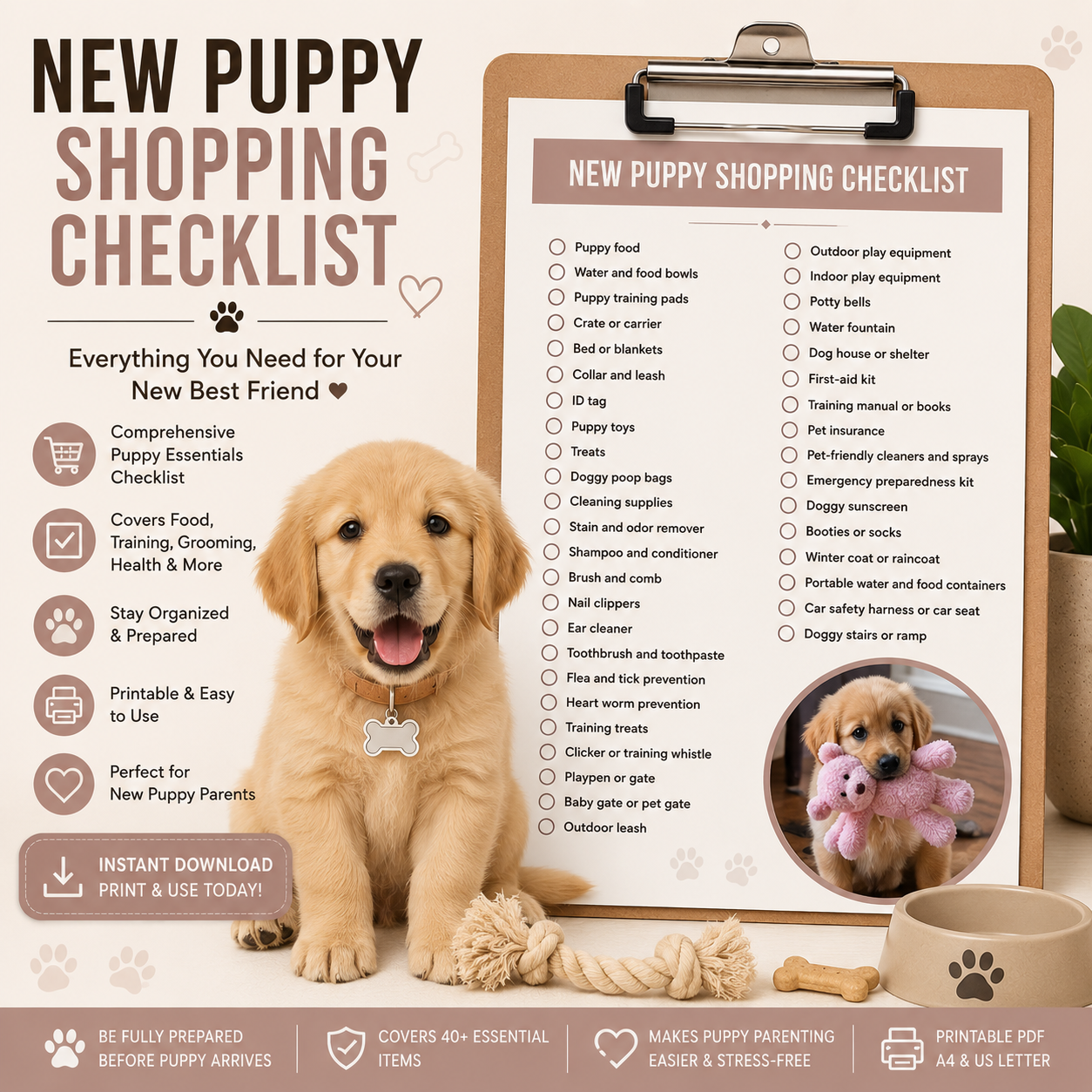 New Puppy Shopping Checklist