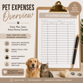 Pet Expenses Overview Tracker