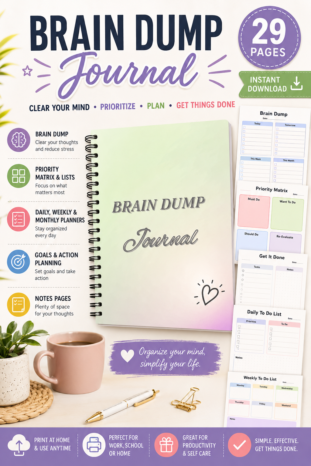 Brain Dump Journal Bundle