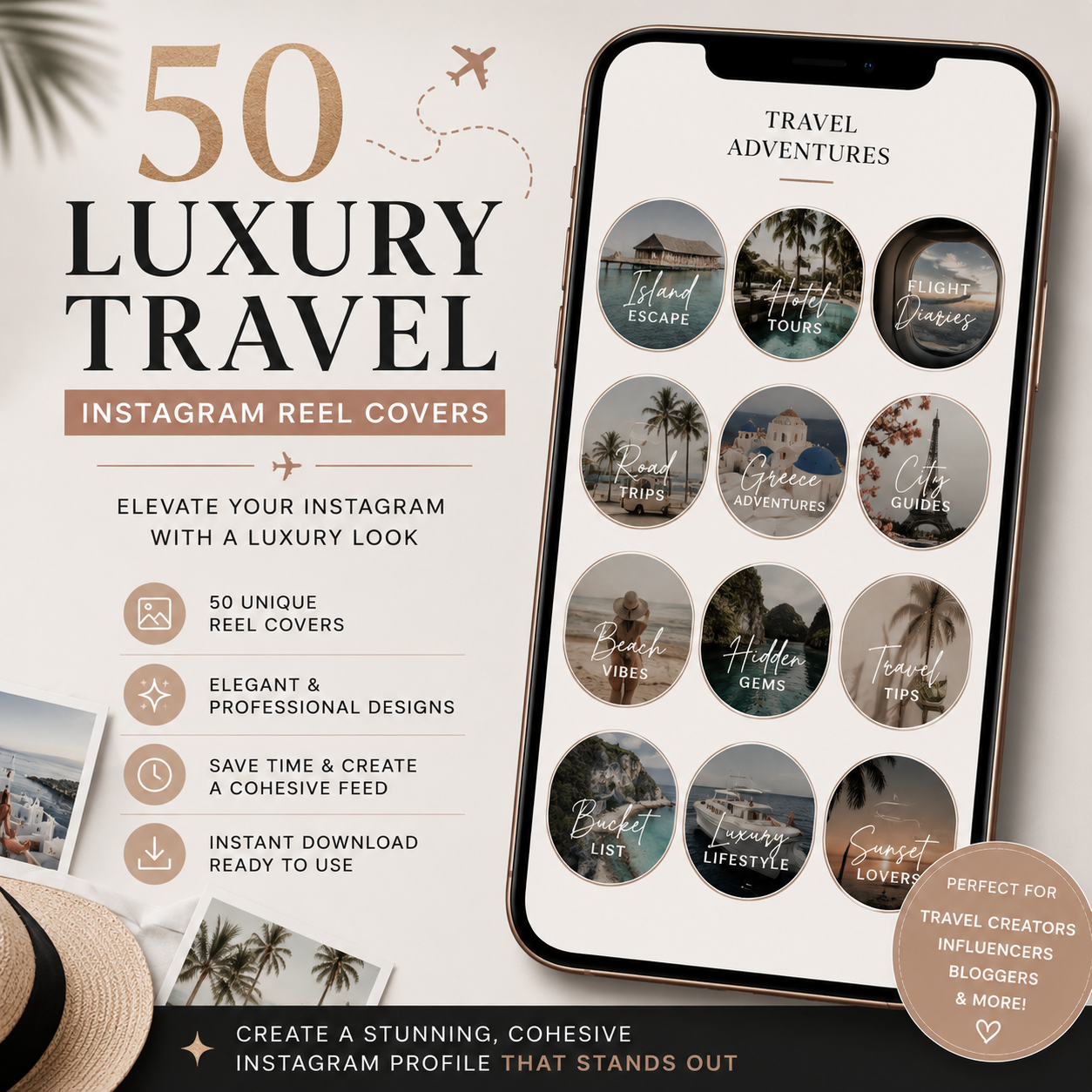 Luxury Travel Reel Covers