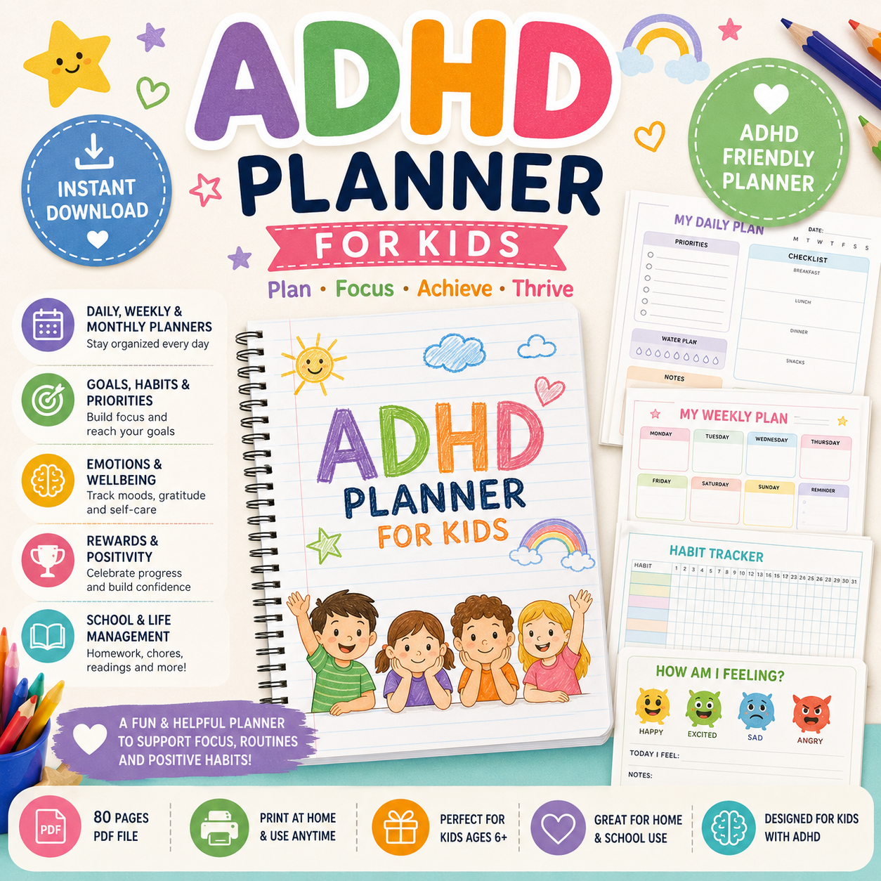 ADHD Planner for Kids