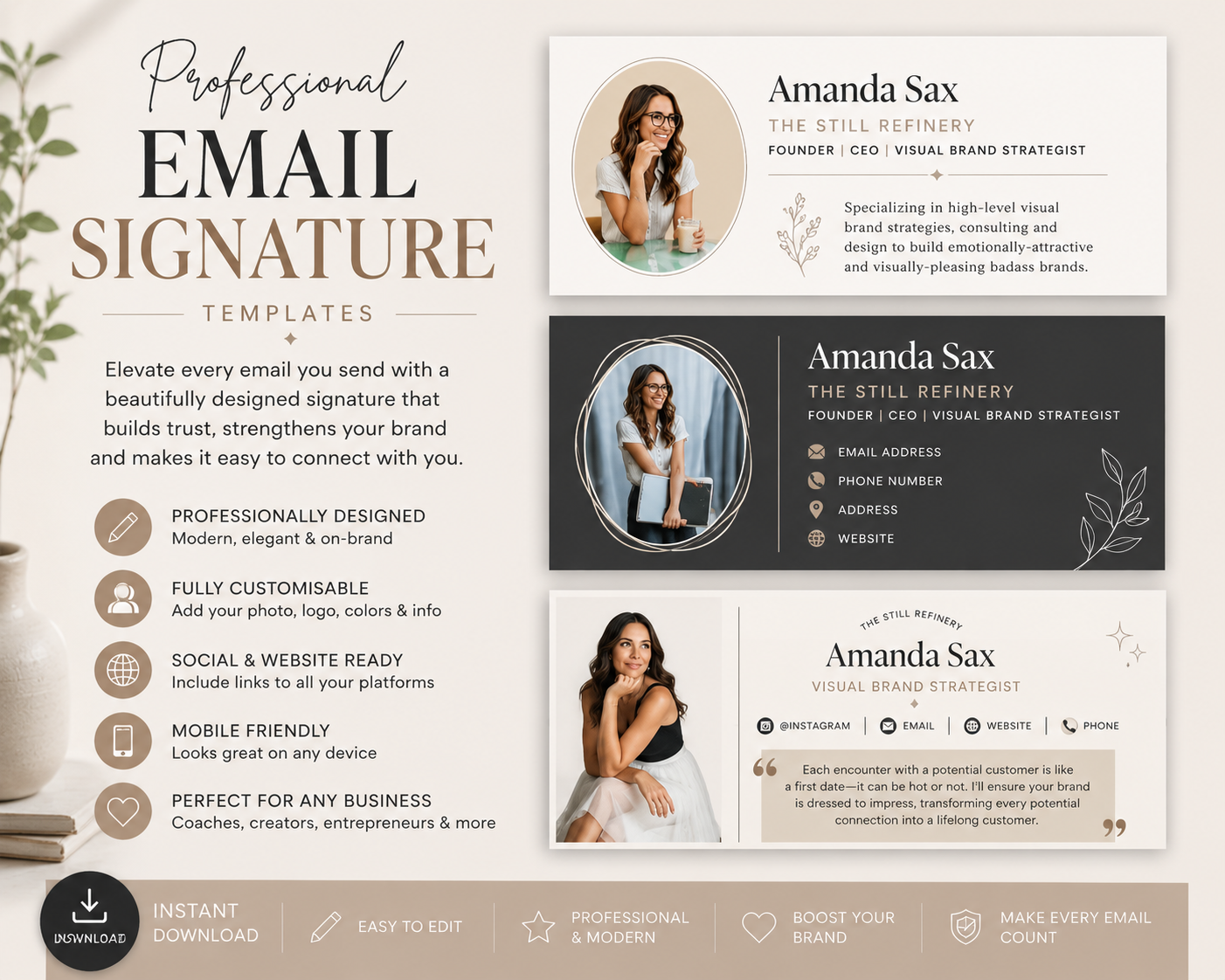 Professional Email Signature Templates