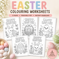 Easter Colouring Worksheets