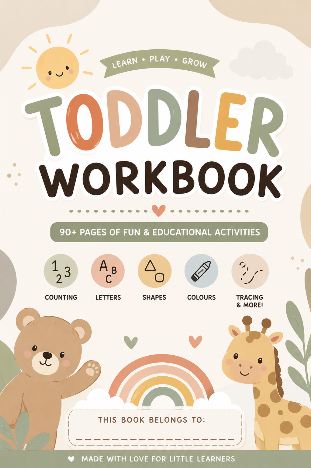 Toddler Learning Workbook