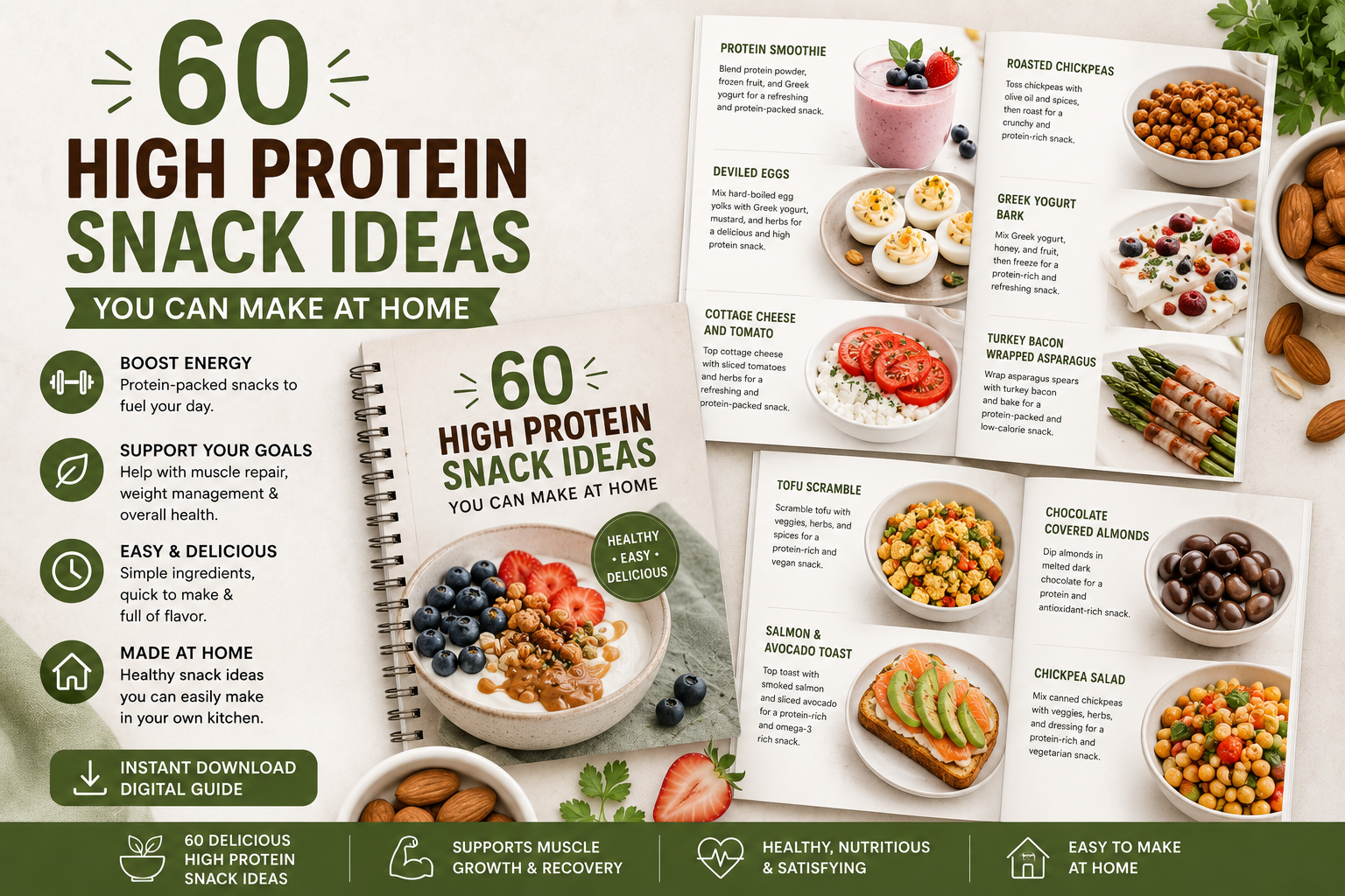 60 High Protein Snack Ideas