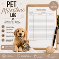 Pet Milestone Log – Capture Every Special Moment