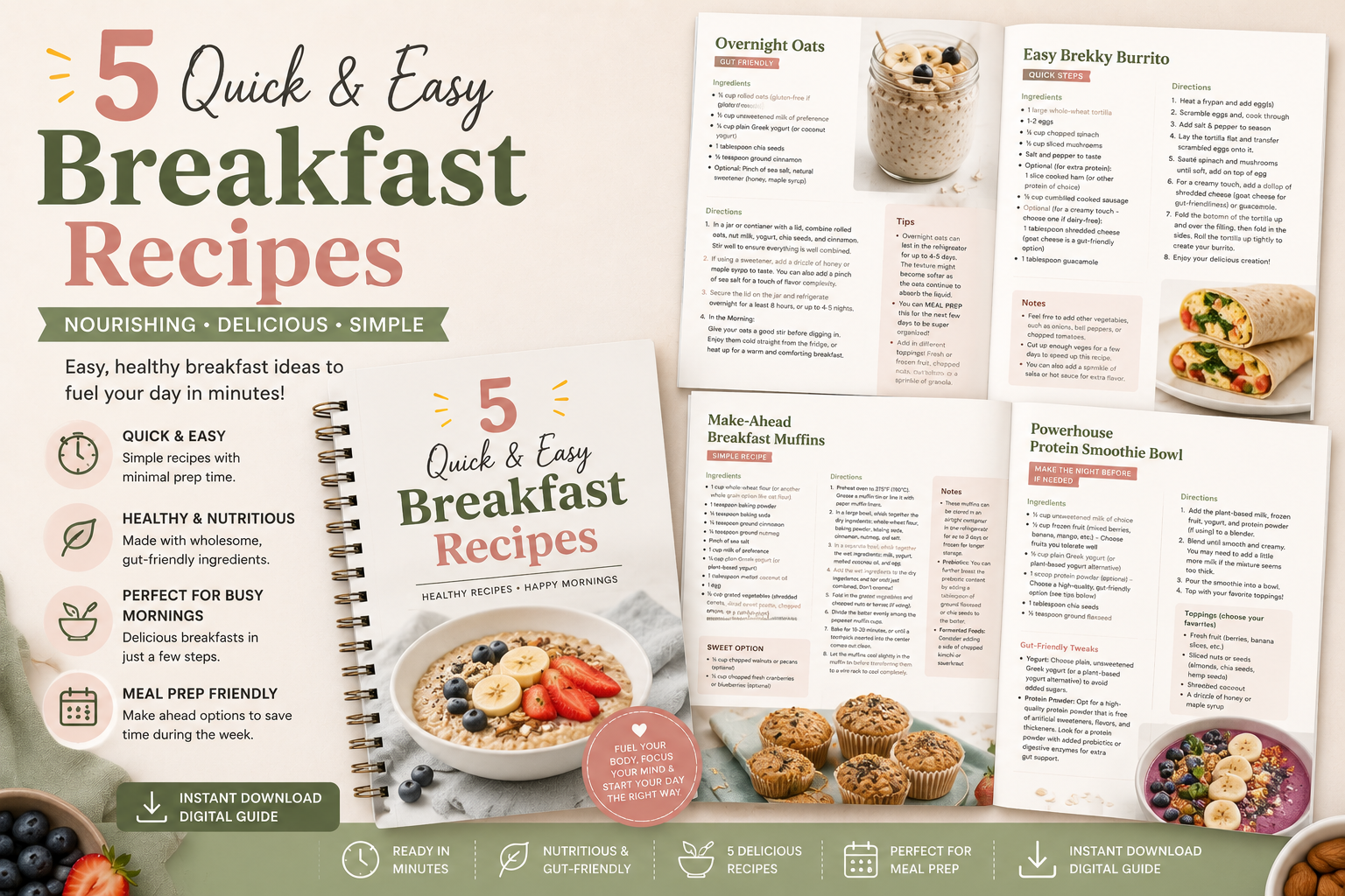 5 Quick & Easy Breakfast Recipes